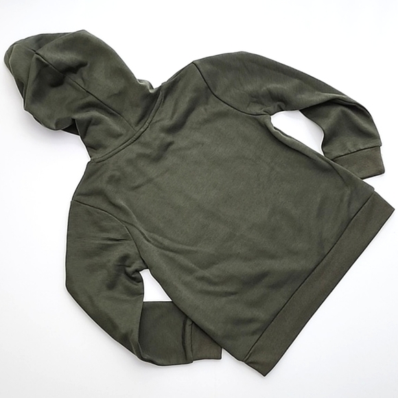 Peanuts Youth's Pullover Hoodie  Green Snoopy & Woodstock Print Size Small - Picture 2 of 5